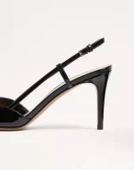 Valentino VLogo Signature Patent Leather Slingback Pump 80Mm - Image 2